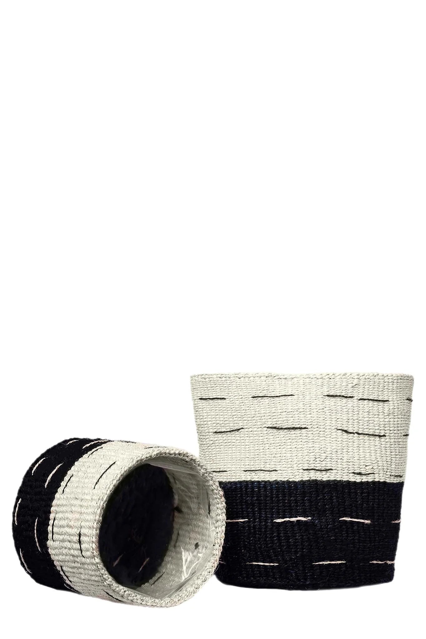 Monochrome Sisal Planter Basket