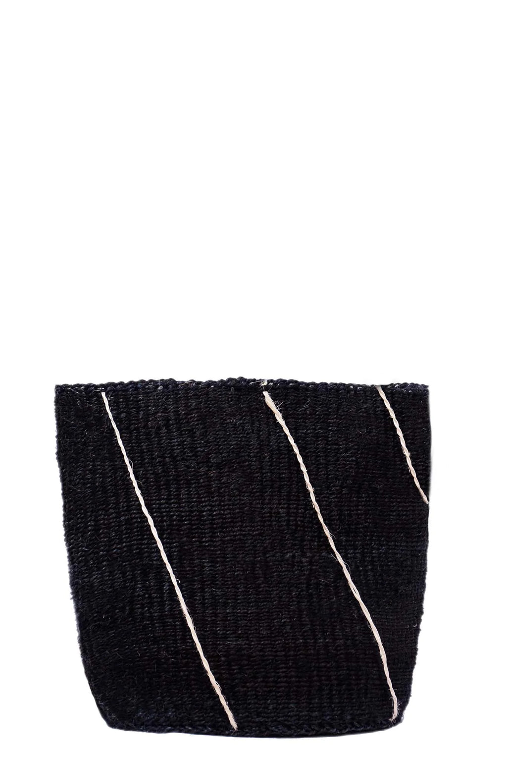 Line Drawing Monochrome Sisal Planter Basket