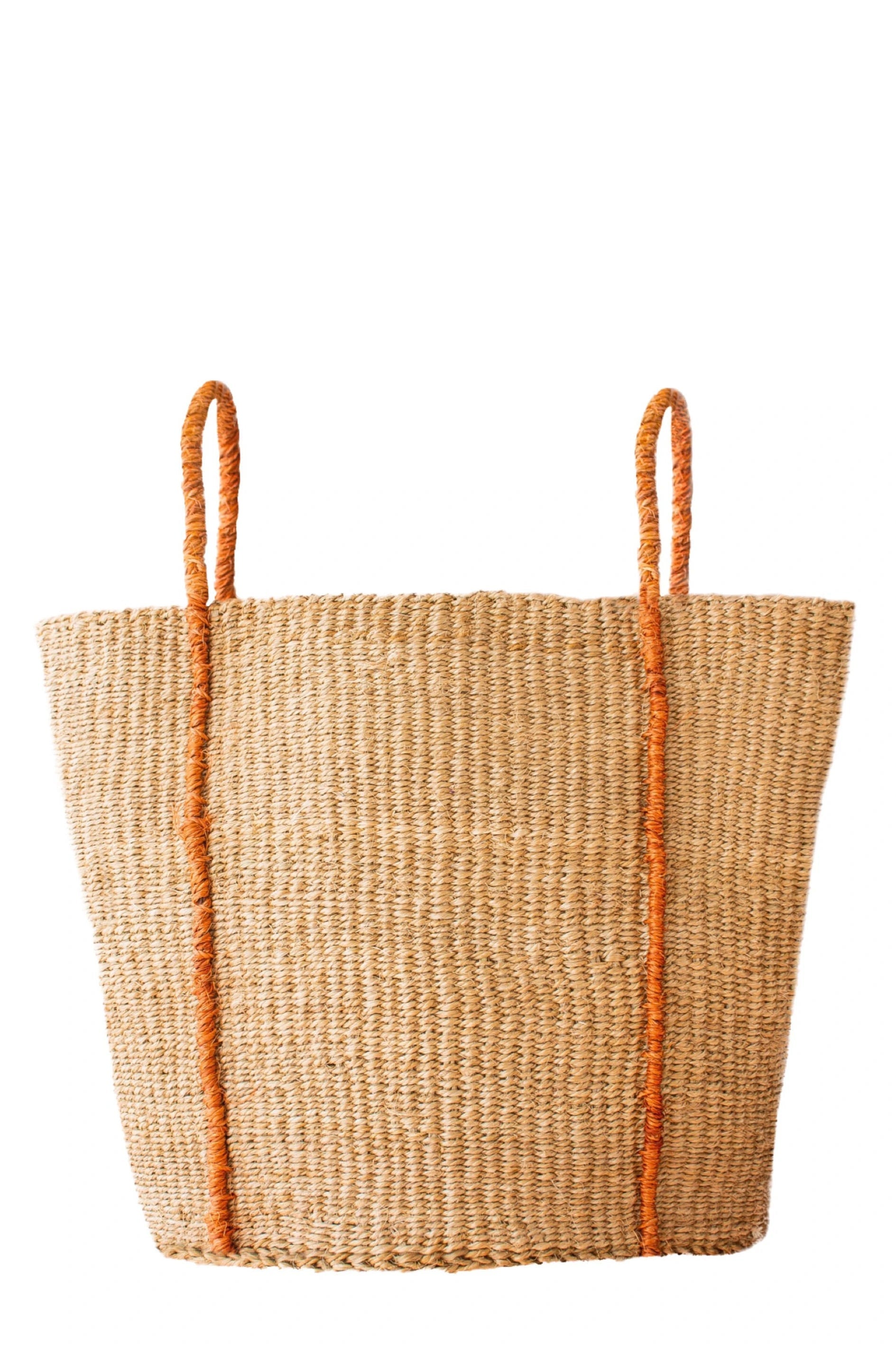 Sand and Rust Floor Storage Basket Afrogaze