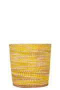 Mustard Textured Storage Basket Afrogaze