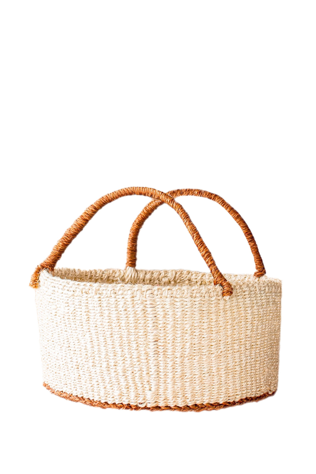 Rust and Natural Countertop Basket Afrogaze