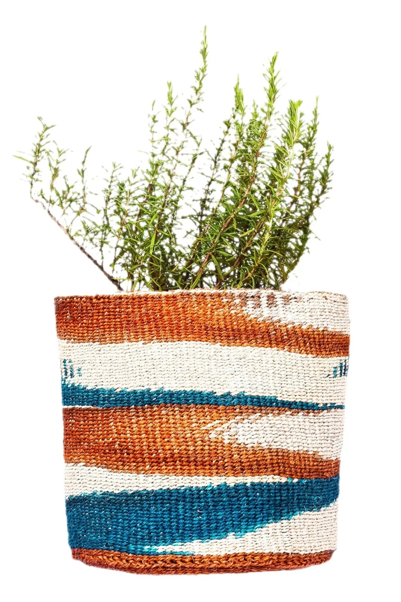 Dual -Tone Basket Planter - Afrogaze